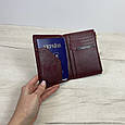 Шкіряний гаманець холдер для паспорта А15-10210 Пудровий, фото 3