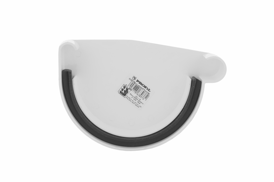 Заглушка ринви Profil права Ø130 біла, фото 1