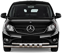 Передній захист ST009-15 (нерж.) Mercedes Citan 2013-