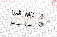 Клапанный механизм к-кт 168F/170F (пружина-2шт, + компенсатор клапана-1шт, + тарелка клапана-2шт, +