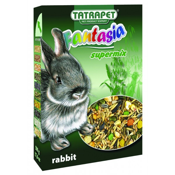 Повнораціонний корм для декоративних кроликів TatraPet Fantasia Supermix 500 г