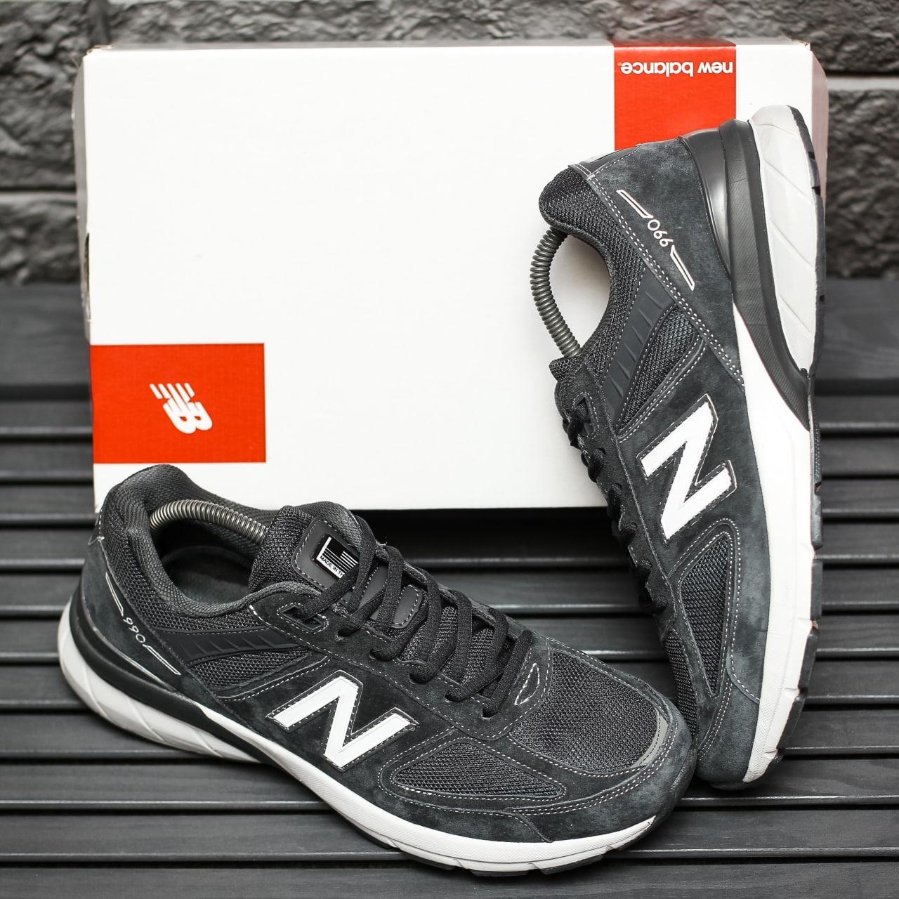 Чоловічі кросівки New Balance 990 (сірі) модні повсякденні кроси демісезон 2194 топ, фото 1