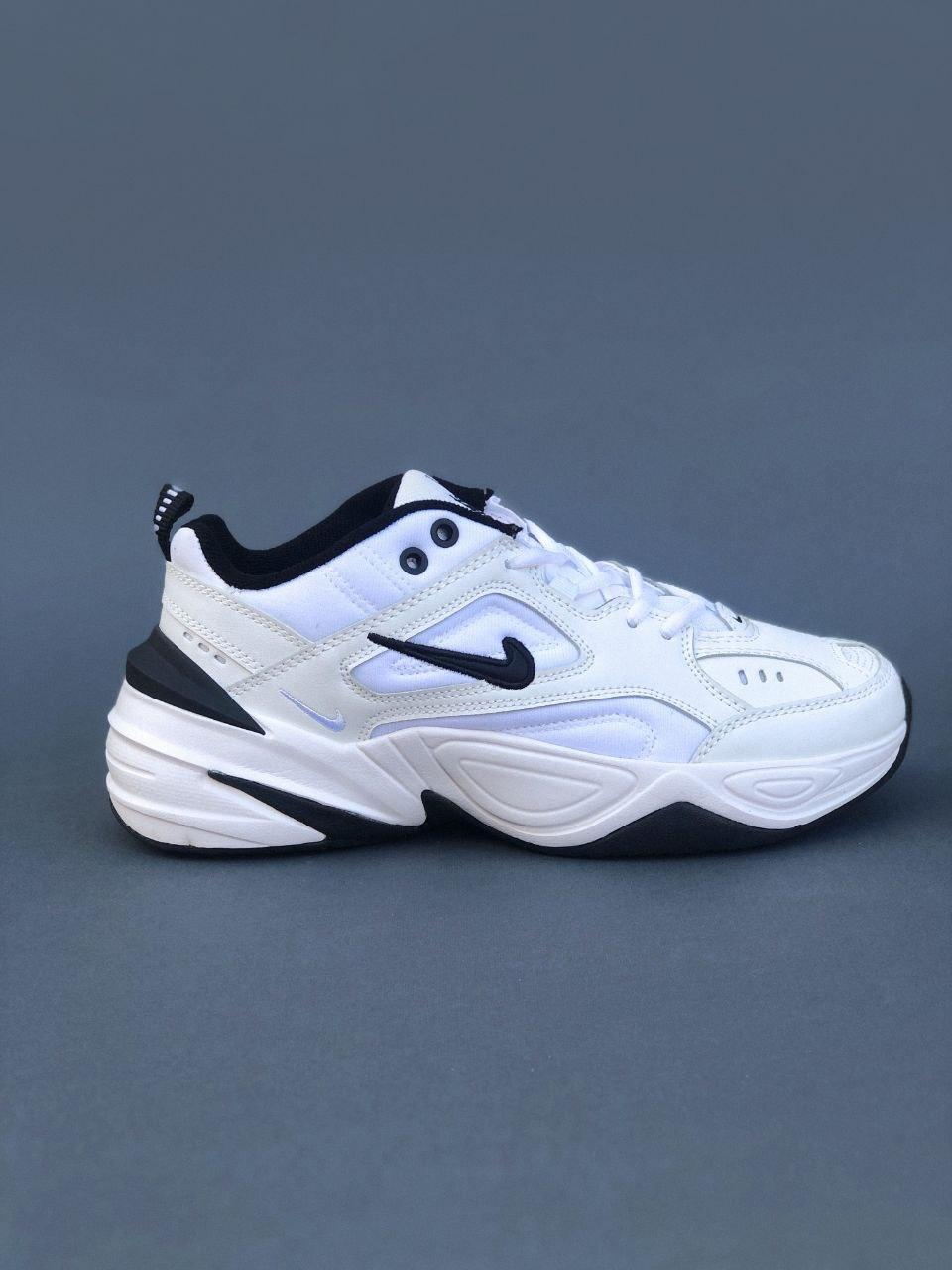 Чоловічі кросівки Nike M2K Tekno White/Black (білі з чорним) якісні спортивні кроси PD7109 топ
