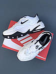 Чоловічі кросівки Nike M2K Tekno White/Black (білі з чорним) якісні спортивні кроси PD7109 топ, фото 5
