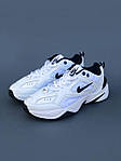 Чоловічі кросівки Nike M2K Tekno White/Black (білі з чорним) якісні спортивні кроси PD7109 топ, фото 6