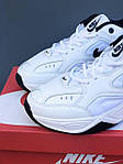 Чоловічі кросівки Nike M2K Tekno White/Black (білі з чорним) якісні спортивні кроси PD7109 топ, фото 8