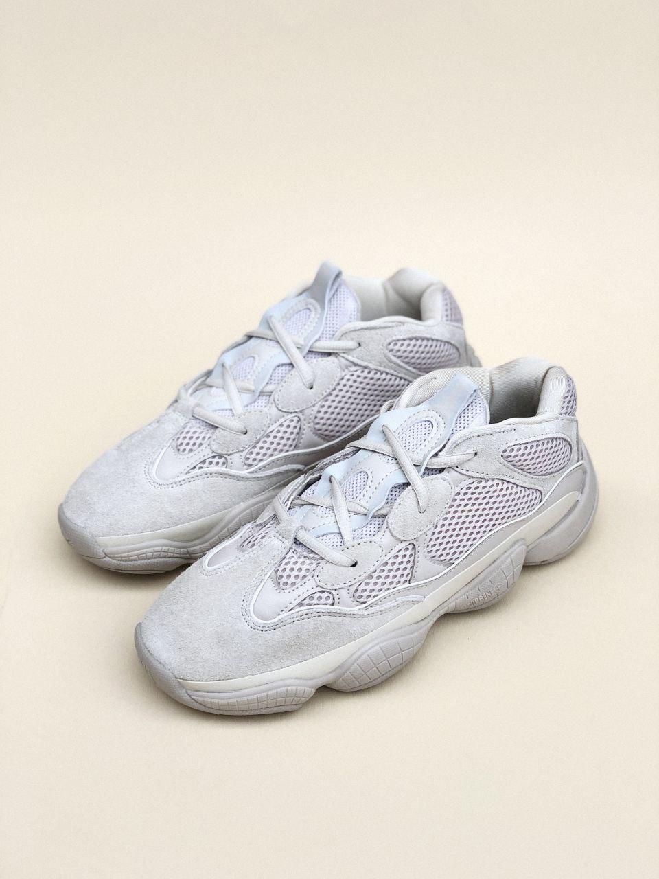 Чоловічі кросівки Adidas Yeezy 500 Grey (сірі) круті легкі кроси PD6635 топ