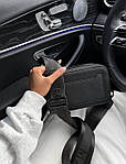 Жіноча подарункова сумка клатч Marc Jacobs Black LOGO (чорна) Gi8124 маленька з емблемою Марс Якобс топ, фото 4