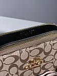 Жіноча сумка Coach Snapshot Grey (сіра) KIS26005 стильна молодіжна на довгому текстильному ремені топ, фото 10