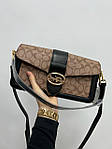 Жіноча сумка клат Coach Tabby Cream Shoulder Bag In Signature Canvas (кремова) KIS26002 стильна молодіжна топ, фото 5
