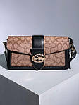 Жіноча сумка клат Coach Tabby Cream Shoulder Bag In Signature Canvas (кремова) KIS26002 стильна молодіжна топ, фото 6