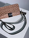 Жіноча сумка клат Coach Tabby Cream Shoulder Bag In Signature Canvas (кремова) KIS26002 стильна молодіжна топ, фото 9