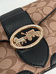 Жіноча сумка клат Coach Tabby Cream Shoulder Bag In Signature Canvas (кремова) KIS26002 стильна молодіжна топ, фото 10