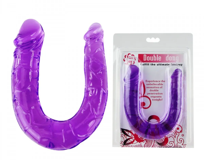 Подвійний фалоїмітатор «Double dong» Purple
