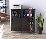 Тумба розсувна офісна LS-1200-1200 LD Дуб Палена. Тумбочка для дому та офісу на колесах, фото 8