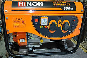 Бензиновий генератор HI-NON GRS3800-83G 2.8/3.0КВТ