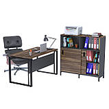 Тумба розсувна офісна LS-1200-1200 LD Дуб Палена. Тумбочка для дому та офісу на колесах, фото 4