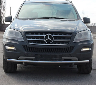 Передній захист бамперу ST008 (нерж) Mercedes ML W164