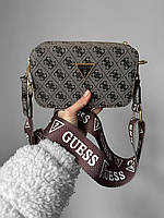 Женская сумка клатч GUESS (серая) Gi5155 стильная вместительная удобная сумочка на текстильном ремне топ