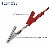 Набір кабелів крокодила на крокодили 100 см (2 шт 15 А максимальне навантаження), фото 4