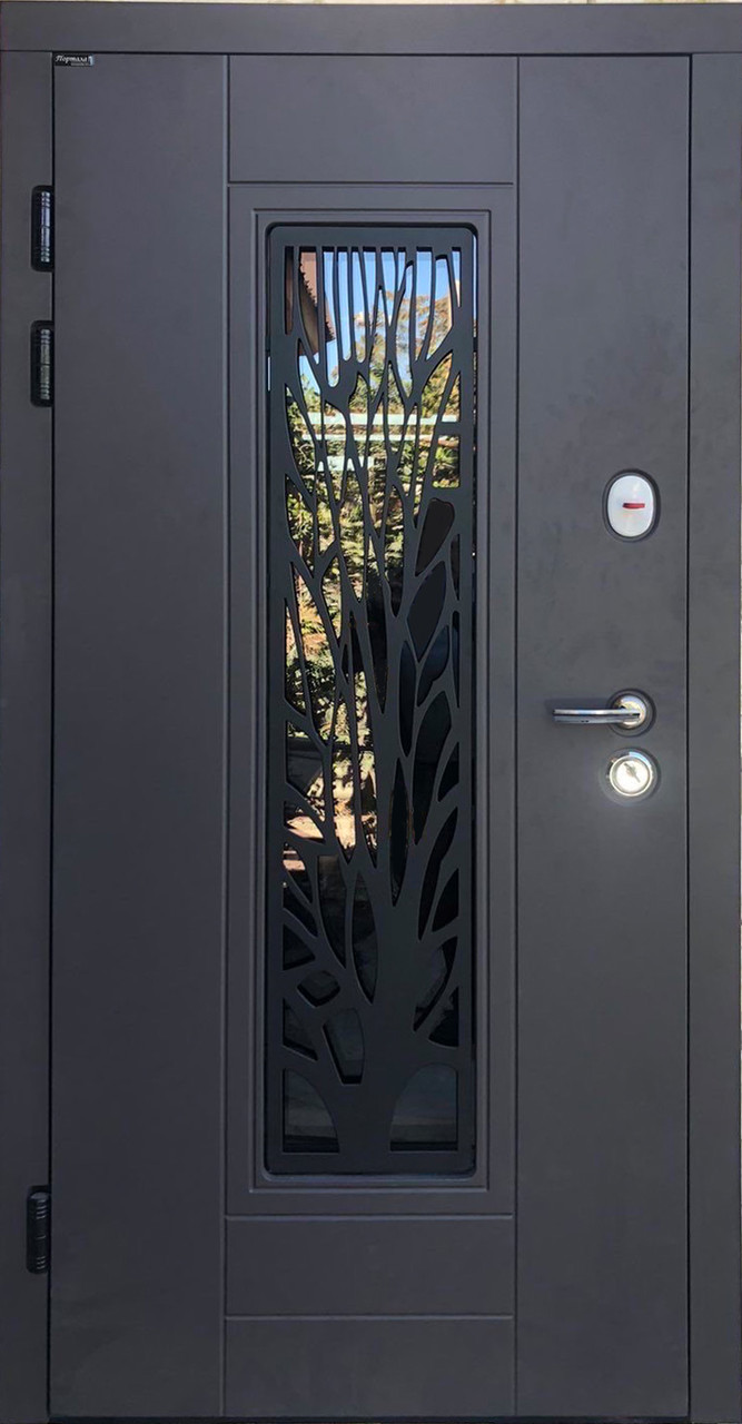 Вхідні вуличні двері "Портала" серія Тріо ТЕРМО RAL ― модель P-4 (Три контури з терморозривом)