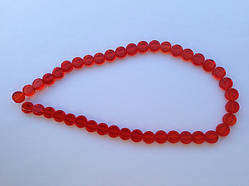 Бусина Таблетка колір червоний 8 мм