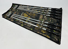 Набір шампурів в чохлі БЛЕК, (7 штук + чохол книжка)