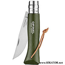 Складаний туристичний ніж Opinel / Опінель Inox Khaki №8 з темляком (Франція), фото 3