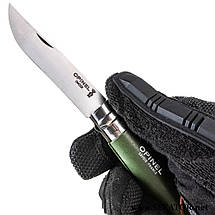Складаний туристичний ніж Opinel / Опінель Inox Khaki №8 з темляком (Франція), фото 5