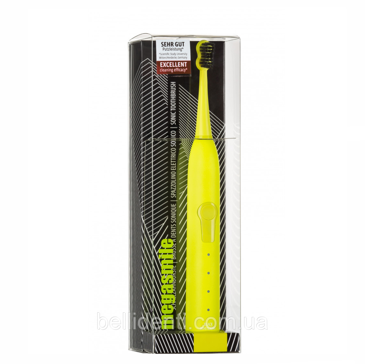 Звукова гідроактивна зубна щітка Megasmile Black Whitening II electric yellow (жовта)