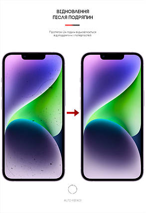 Гідрогелева плівка ArmorStandart Anti-Blue для Apple iPhone 14 (ARM63984) прозора, фото 3