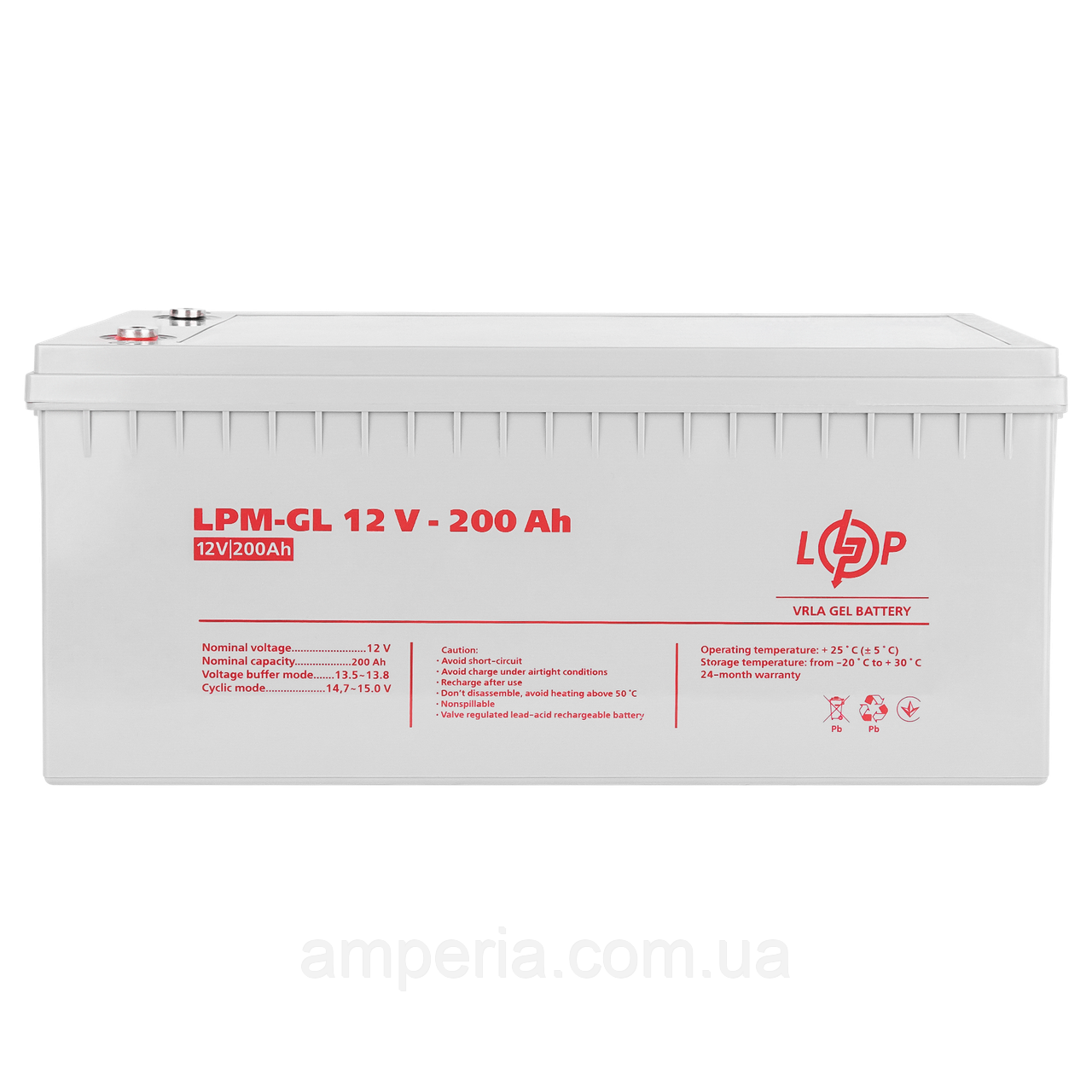 Акумулятор гелевий LPM-GL 12V - 200 Ah