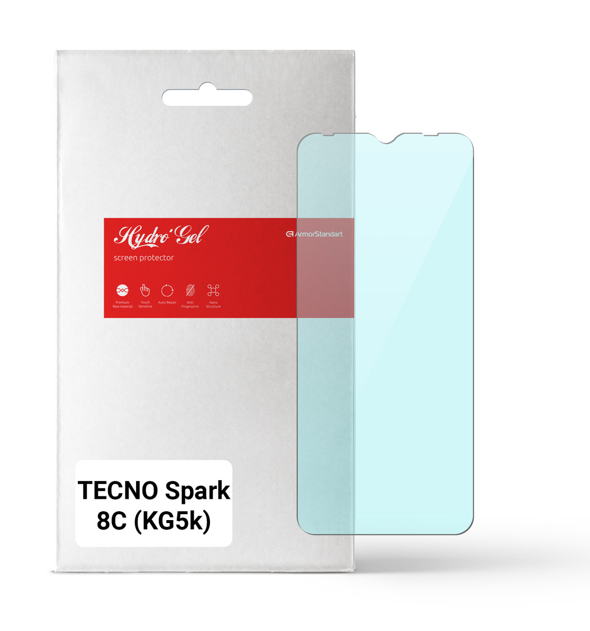 Гідрогелева плівка ArmorStandart Anti-Blue для Tecno Spark 8C (KG5k) (ARM64657) прозора