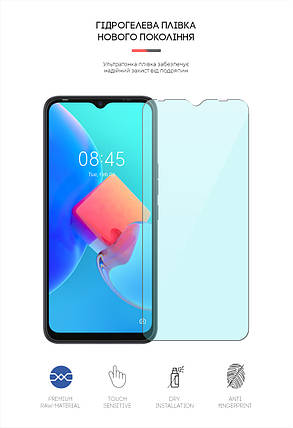 Гідрогелева плівка ArmorStandart Anti-Blue для Tecno Spark 8C (KG5k) (ARM64657) прозора, фото 2
