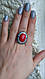 Масивне кільце з червоним коралом, фото 4