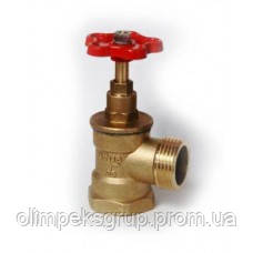 Кран (вентиль) пожарный латунный(Н/В), D-25 угловой, цена 295 грн ...