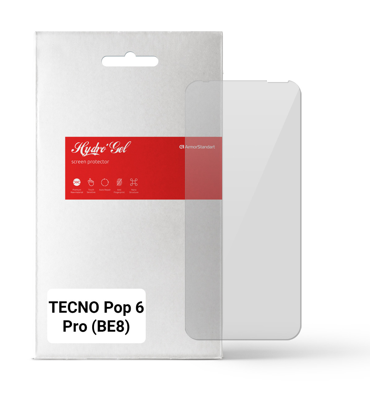 Гідрогелева плівка ArmorStandart для Tecno Pop 6 Pro (BE8) (ARM64827) прозора