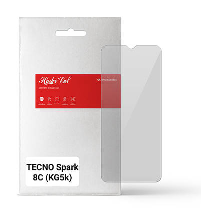 Гідрогелева плівка ArmorStandart для Tecno Spark 8C (KG5k) (ARM64656) прозора, фото 1