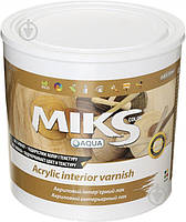 Лак інтер'єрний MIKS color акриловий (глянсовий), 0,75 л