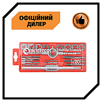 Набор плашек M3-M12 и метчиков M3-M12, 20 ед. INTERTOOL SD-8020 TSH