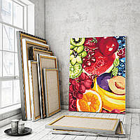 Картины по номерам 40*50 "Цветы "Сладкие фрукты"" №2937, Идейка
