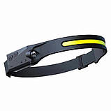 Ліхтарик налобний BAILONG BL-G28 XPE+COB USB, фото 2