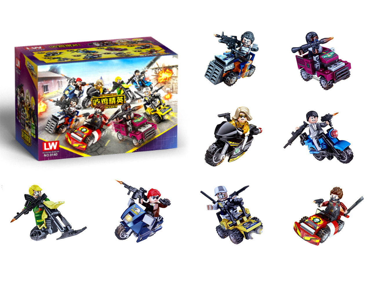 Конструктор (Ninjago) Ніндзяго Самурай Дорожня гонка 8 в 1 , 356 деталей 0140, фото 1