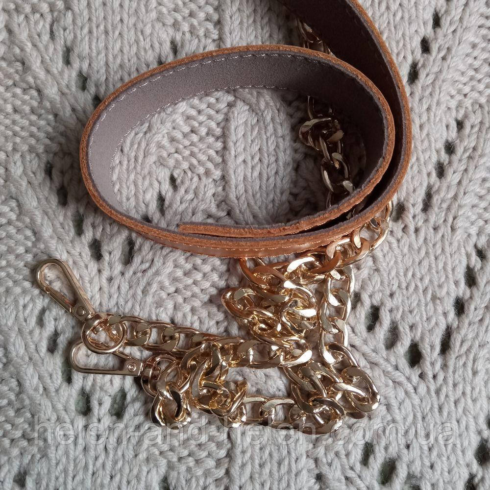 Ручка комбінована на ланцюзі. Колір "Слонова кістка"., фото 1