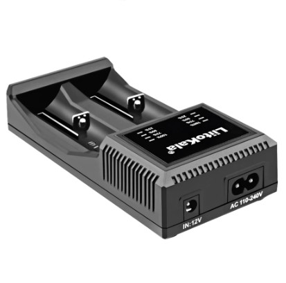 Зарядний пристрій LiitoKala Lii-PL2 для АКБ (Li-ion LiFe+NiMH) 220В/12В (на 2 слоти), фото 1