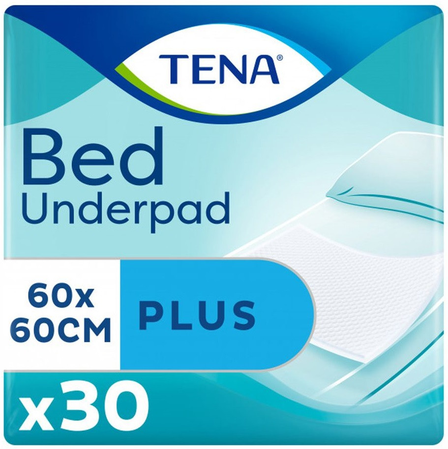 Одноразові пелюшки вбирні Tena Bed Plus 60x60 см. (30 шт.)