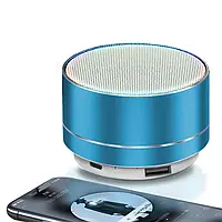 Bluetooth колонка А10. Мини-динамик совместим с телефоном, MP3, карта TF/Micro SD Бирюзовый