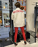 Джинсова біла куртка жіноча Balenciaga, фото 4