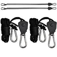 Подвесы для Оборудования с Карабинами и Храповым Механизмом Rope Ratchet Hangers (2 метра)