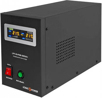 Джерело безперебійного живлення Logicpower LPY-B-PSW-500VA+ (LP4149) правильна синусоїда